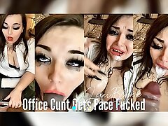 कार्यालय योनी चेहरा गड़बड़ हो जाता है