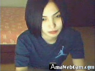 Deliciosa chica coreana, cachonda en frosty webcam