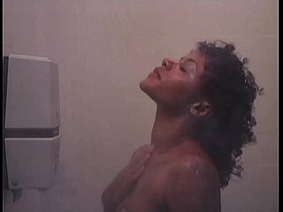 k. Workout: Crestfallen Nude Ebony Shower Girl