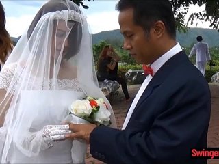 esposa engaña asiáticos en marido después de dispirit ceremonia