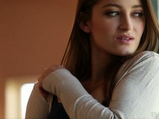 Nubile Cosset Dani Daniels gets naked and shows will not hear of pussy